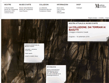 Tablet Screenshot of museo.mendrisio.ch